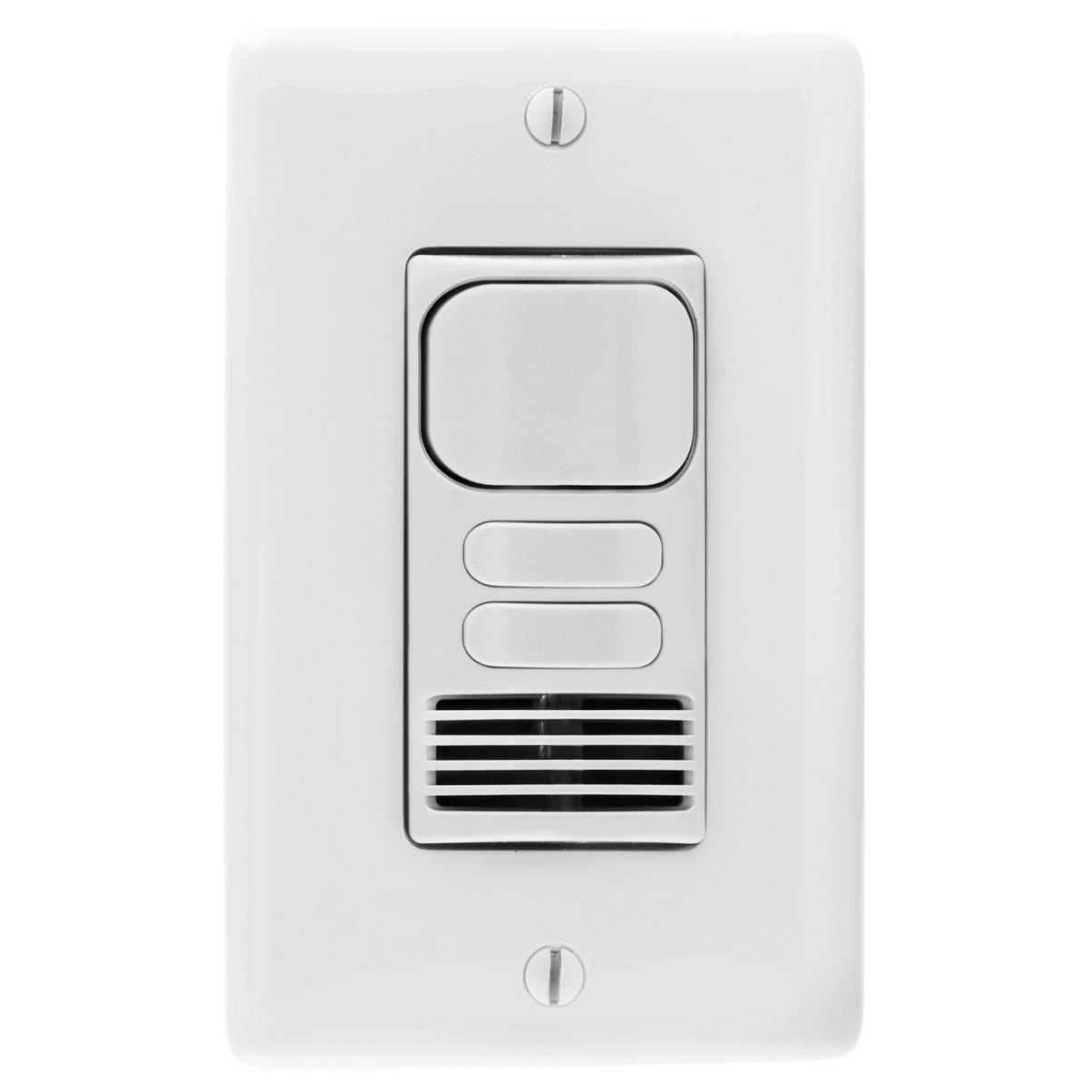 Wiring Device-Kellems H-MOSS® AD2000W22 2-Button 2-Circuit Adaptive Dual Technology Occupancy Sensor Switch, 120/277 VAC, Passive Infrared/Ultrasonic Sensor, 1000 sq-ft Coverage, Wall Mount