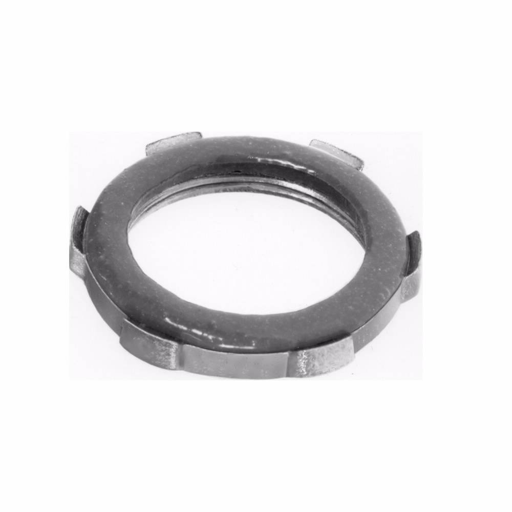 Crouse-Hinds SL8 Liquidtight Raintight Sealing Locknut With PVC Gasket, 3 in, For Use With Rigid/IMC Conduit, Malleable Iron