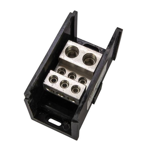 NSI Connector Bloks™ AL-P2-K6 Double Primary Power Distribution Block, 600 VAC, 620 A, 1 Poles, 6 AWG to 350 kcmil Wire, Aluminum