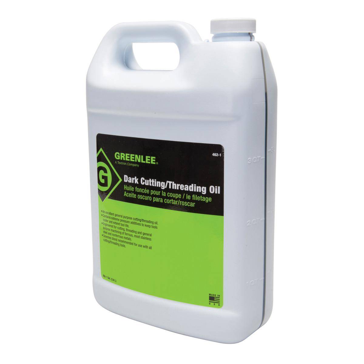 Greenlee® 462-1 Thread Cutting Oil, 1 gal Container Can Container, Mild Petroleum Odor/Scent, Liquid Form, Dark