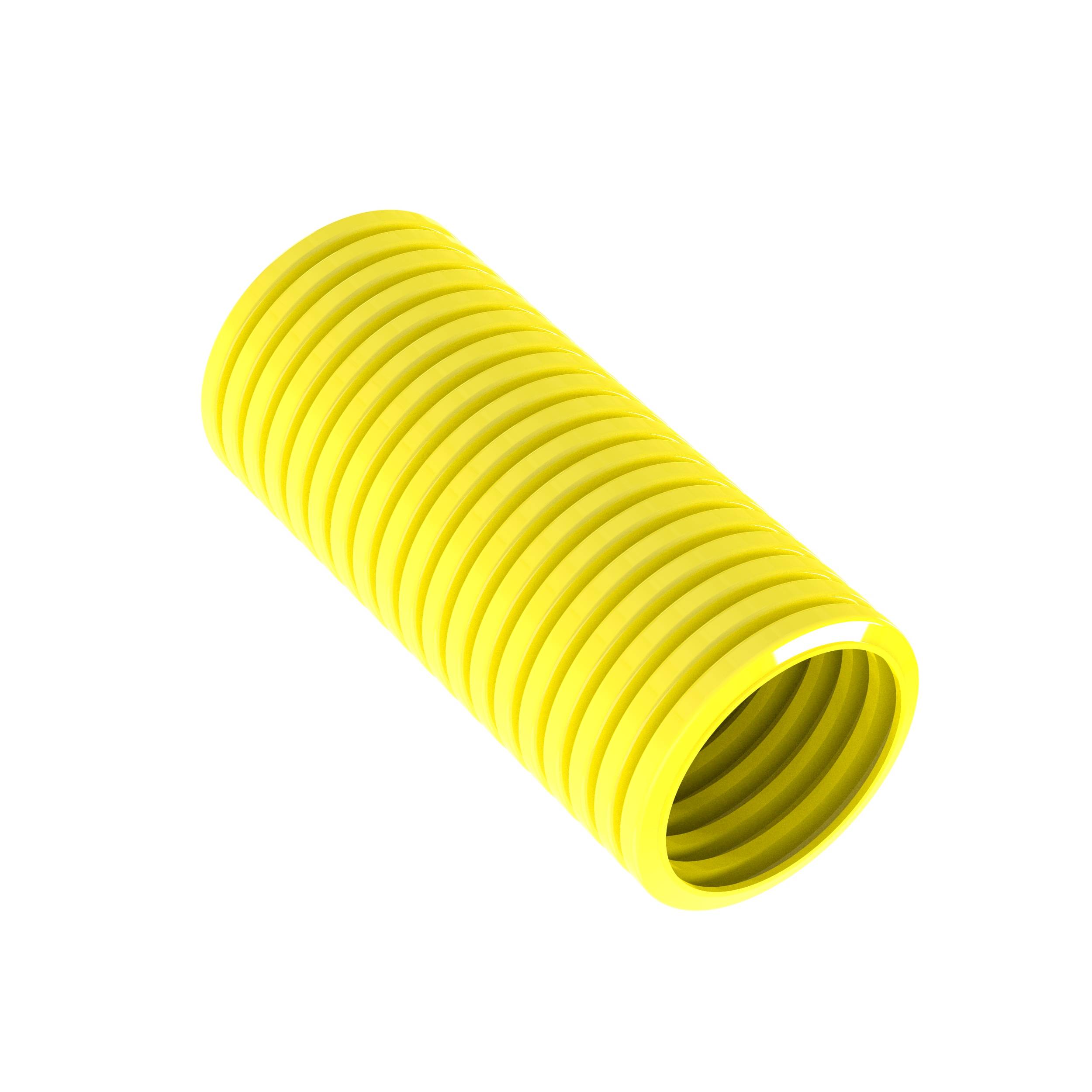 Panduit® CLT100F-C4 Slit Wall Corrugated Loom Tubing, 0.92 in ID x 100 ft L x 0.008 to 0.03 in THK, Polyethylene, Yellow