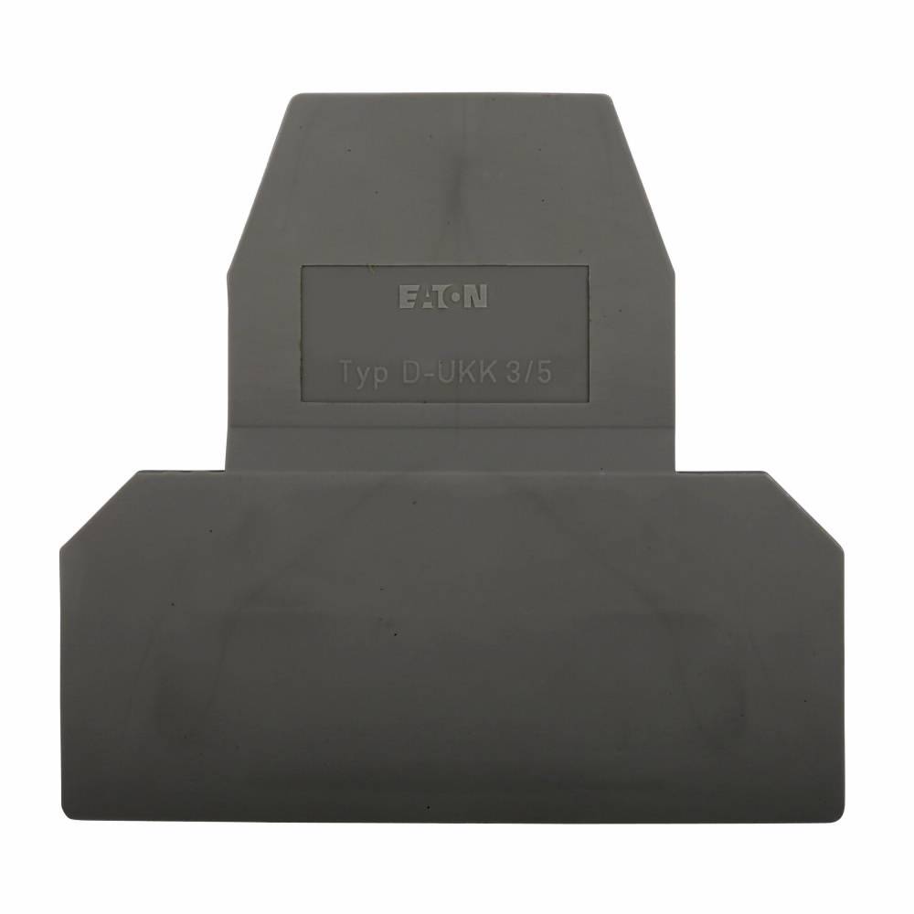 EATON XBACUKK35 End Cover, For Use With XB Series XBUKK4DI0 Screw Connection Disconnect and Component Terminal Block, Gray
