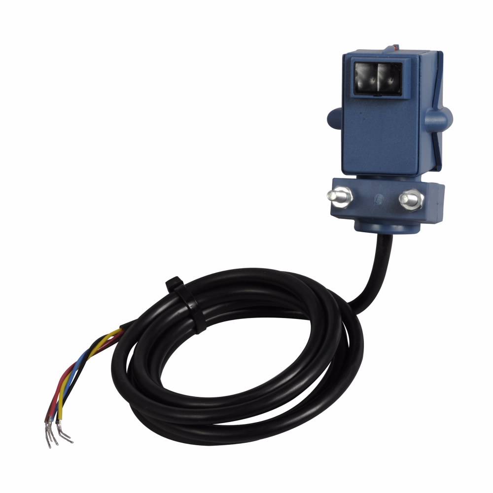 EATON 1351B-6511 Right Angle Photoelectric Sensor, Rectangle Shape, 24 in, Infrared Sensing Beam, 12 ms Response, Selectable Light/Dark Operate Output