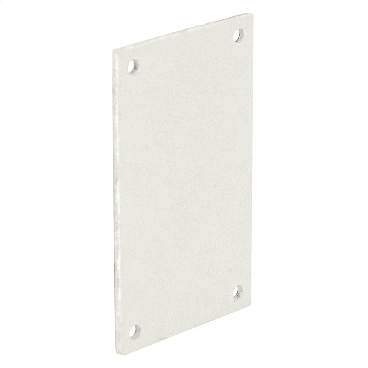 Wiegmann® P1412 Non-Flanged Rectangular Back Panel, 10.88 in W x 12.88 in H, Carbon Steel, White