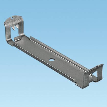 Panduit® S1F-C Mounting Bracket, For Use With Type G, F, FS and D Wiring Duct, #8-32 x 1/4 in Fastener, Snap-Clip Mount, Spring Steel, Metallic