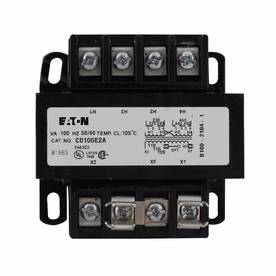 EATON C0050E4H Type MTE Control Transformer, 380/400/415 V Primary, 22/23/24 V Secondary, 50 VA Power Rating, 50/60 Hz, 1 ph Phase