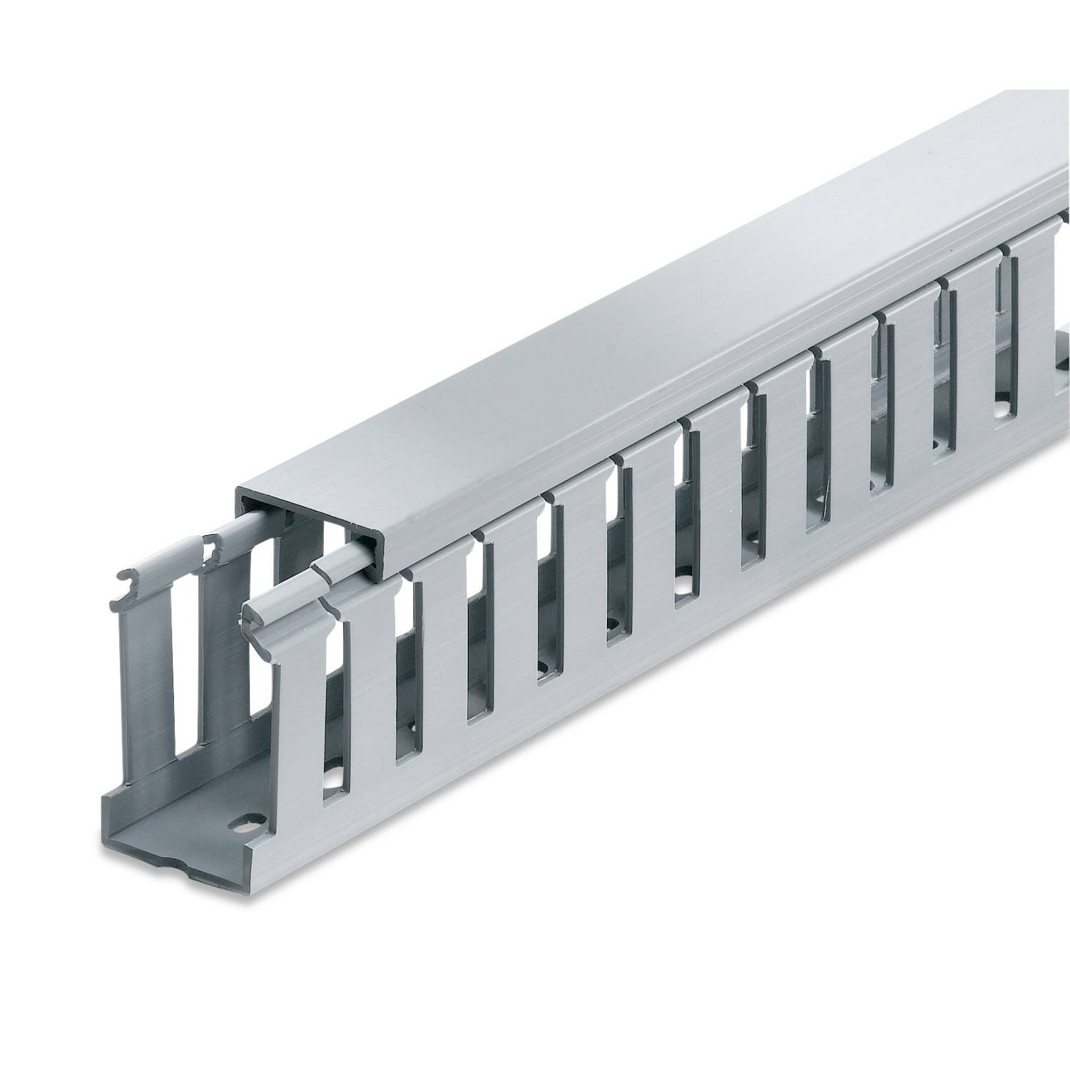 Ty-Duct® TYD1X3WPW6 Wiring Duct, 0.195 x 0.625 in Wide Slot, 1 in W x 3 in D, PVC