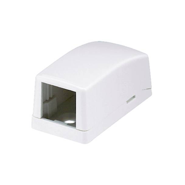 Panduit® Mini-Com® PanNet® CBX1WH-A 1-Port Low Profile Surface Mount Box, Mini-Com®, Surface Mount, ABS