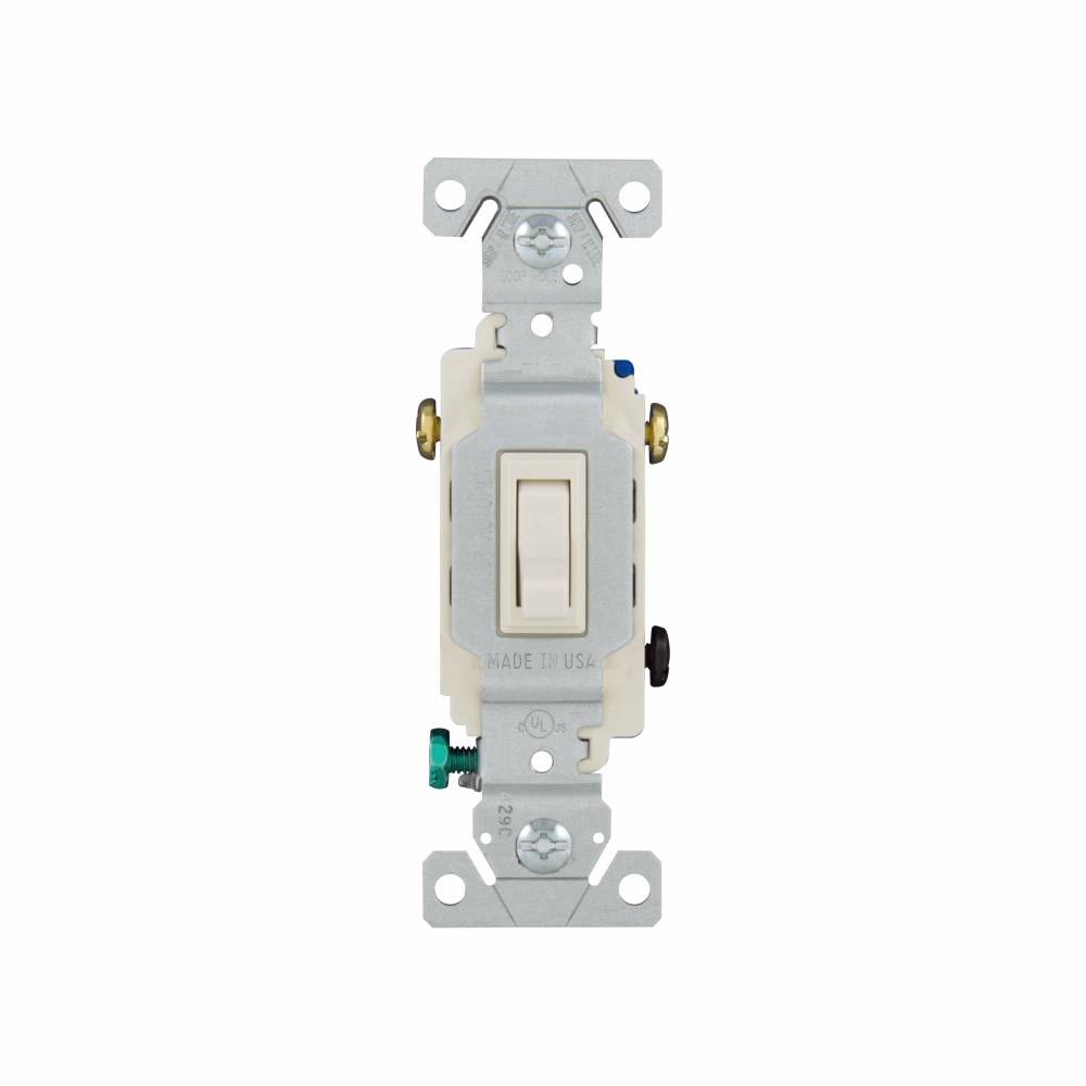 Eaton Wiring Devices Arrow Hart 1303-7LA 3-Way Toggle Switch, 120 VAC, 15 A