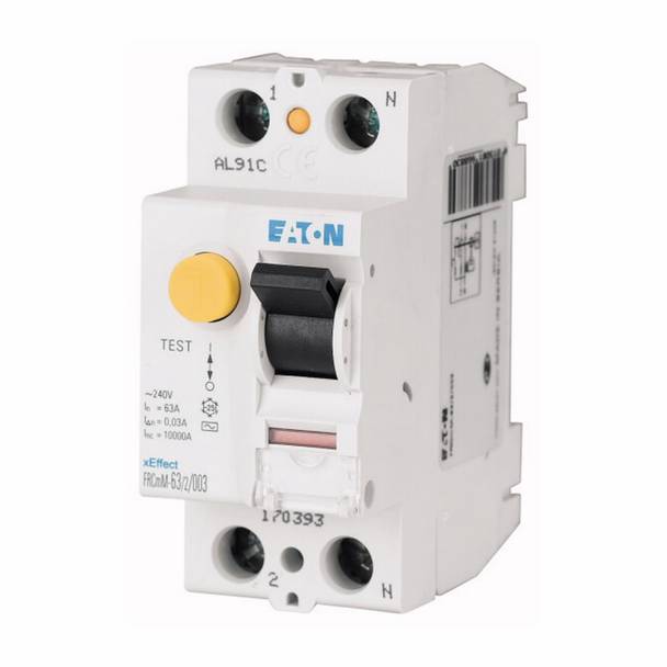 EATON 167693 Type G/A Residual Current Circuit Breaker, 110 V, 25 A, 2 Poles