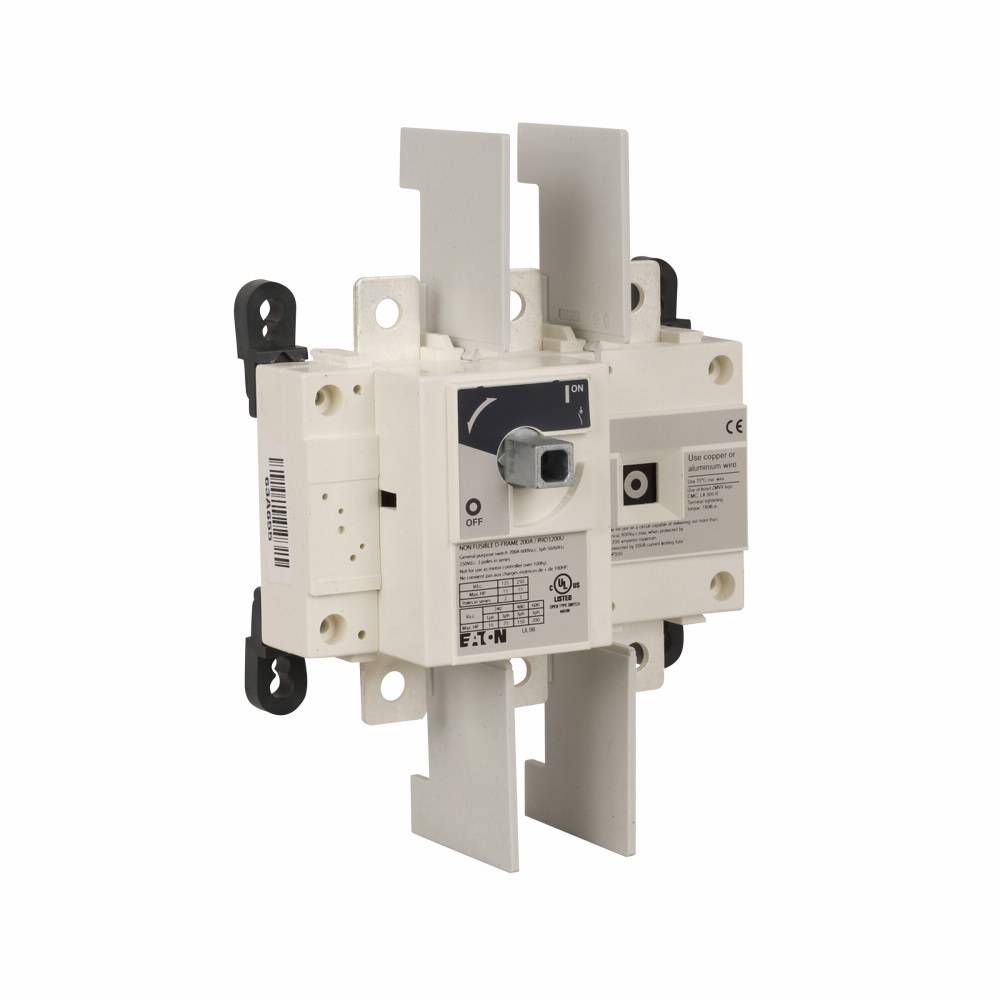 EATON R9D3100U D-Frame Non-Fusible Rotary Disconnect Switch, 600 VAC, 100 A, 99 hp, 100 hp, 3 Poles