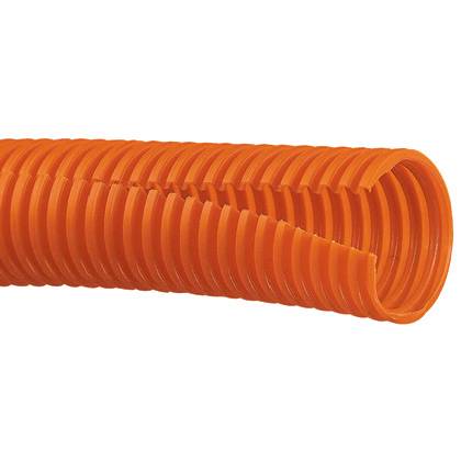 Panduit® CLT100F-1.25M3 Slit Wall Corrugated Loom Tubing, 0.92 in ID x 1250 ft L x 0.008 to 0.03 in THK, Polyethylene, Orange