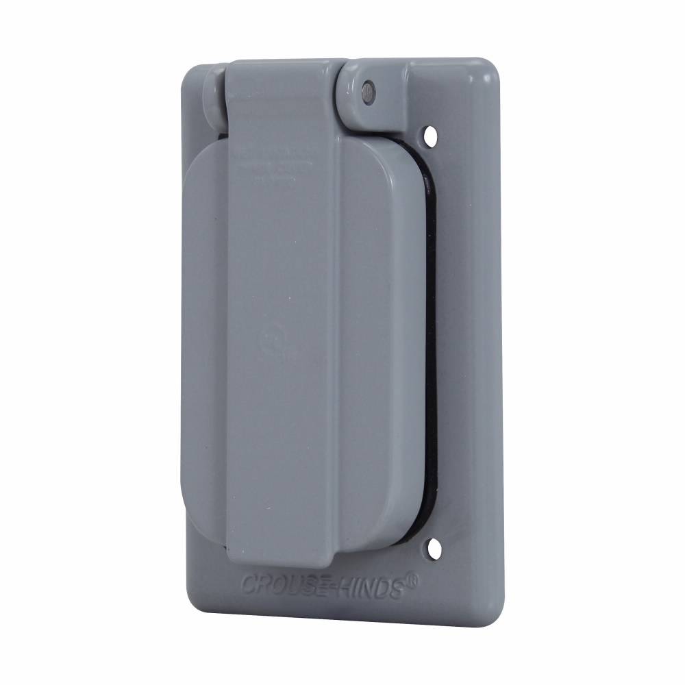 Crouse-Hinds WLGF FSV Device Box Cover, 4-9/16 in L x 2-13/16 in W, Die Cast Copper-Free Aluminum
