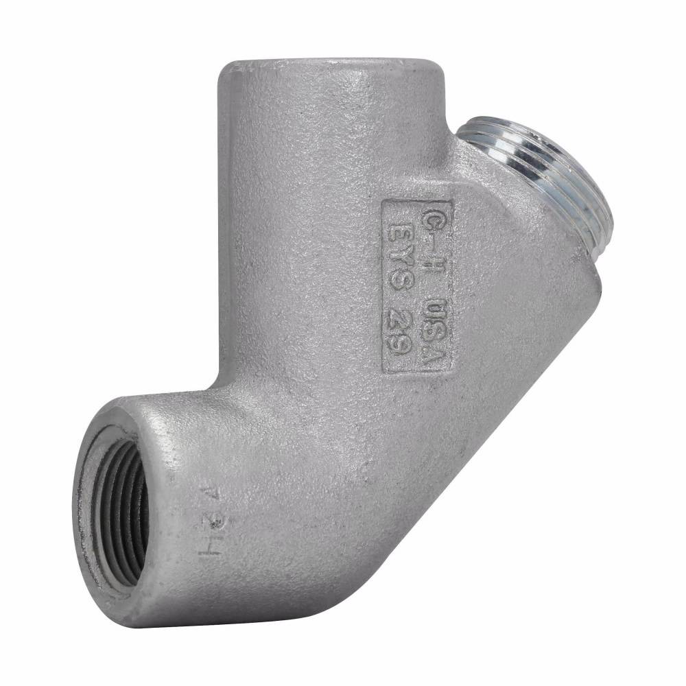 Crouse-Hinds EYS29 Vertical Conduit Sealing Fitting, 3/4 in FNPT, For Use With Conduit System, Ductile Iron/Feraloy® Iron Alloy, Aluminum Acrylic Painted/Electro-Galvanized