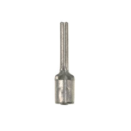 Panduit® Pan-Term® P10-P55-D Metallic Loose Piece Non-Insulated Standard Pin Terminal, 12 to 10 AWG Conductor, 0.11 in Dia x 0.55 in L Pin, Copper