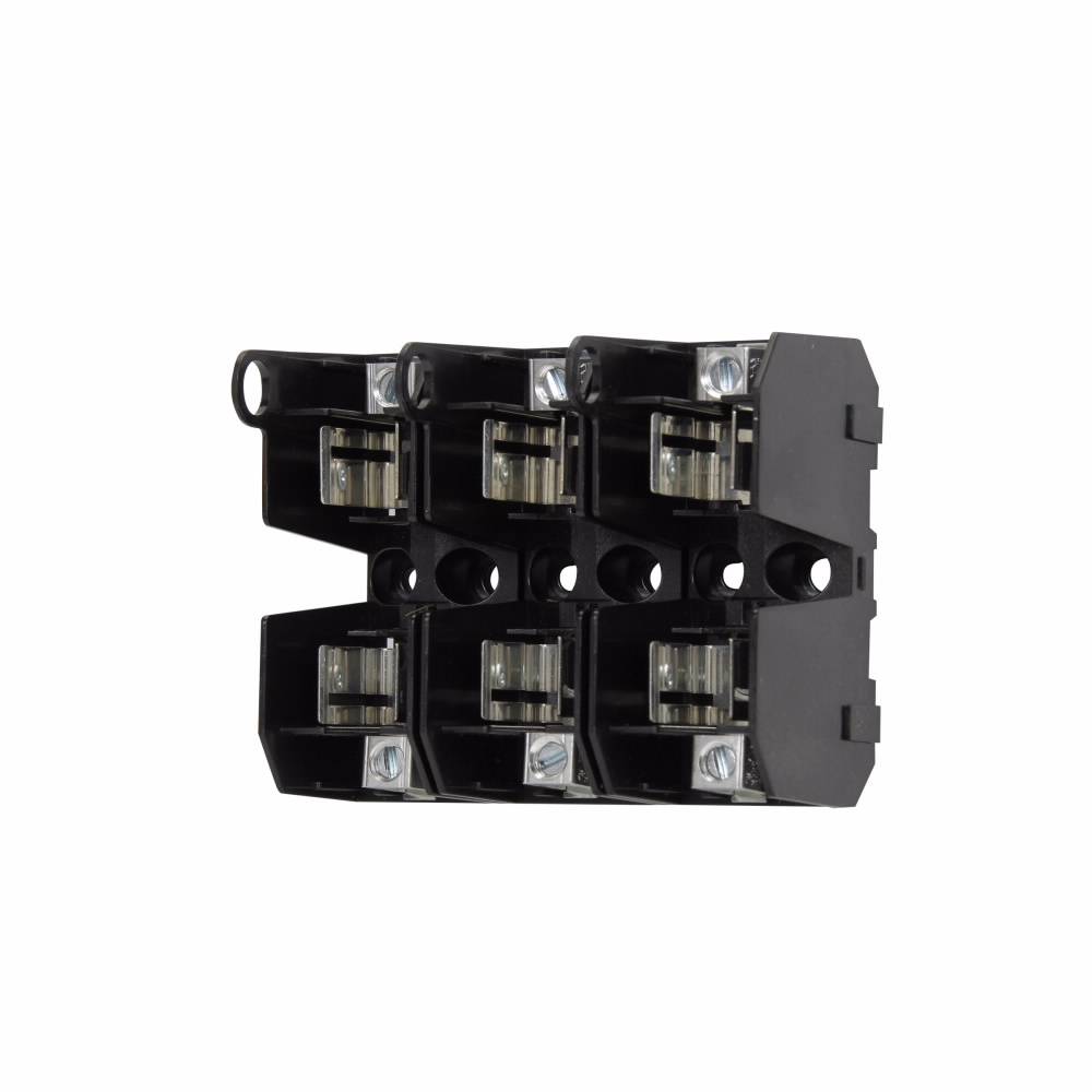 Edison JM60060-3CR Fuse Block, 600 VAC, 31 to 60 A, Class: J, 14 to 2 AWG, 8 to 2 AWG Wire, 3 Poles