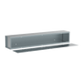 Hoffman A6612T1T F40T1 Long Wiring Trough, 12 in L x 6 in W x 6 in H, Flat Cover, Steel