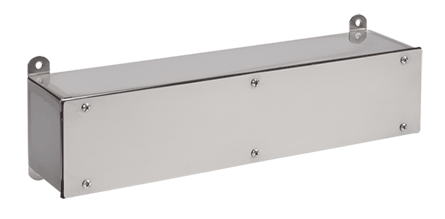 nVent HOFFMAN F8824SCSS F24 Series Angled Wiring Trough, 24 in L x 8 in ...