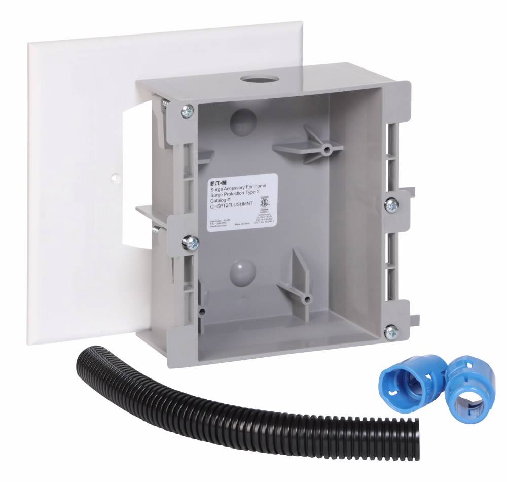 EATON CHSPFMKIT Type 2 Flush Mounting Kit, For Use With Convertible CH Loadcenter and CH22N125C/CHSPT2ULTRA/CHSPT2MAX/CHSPT2MICRO/CHSPTELE/CHSPCABLE Surge Protection Device, Metal