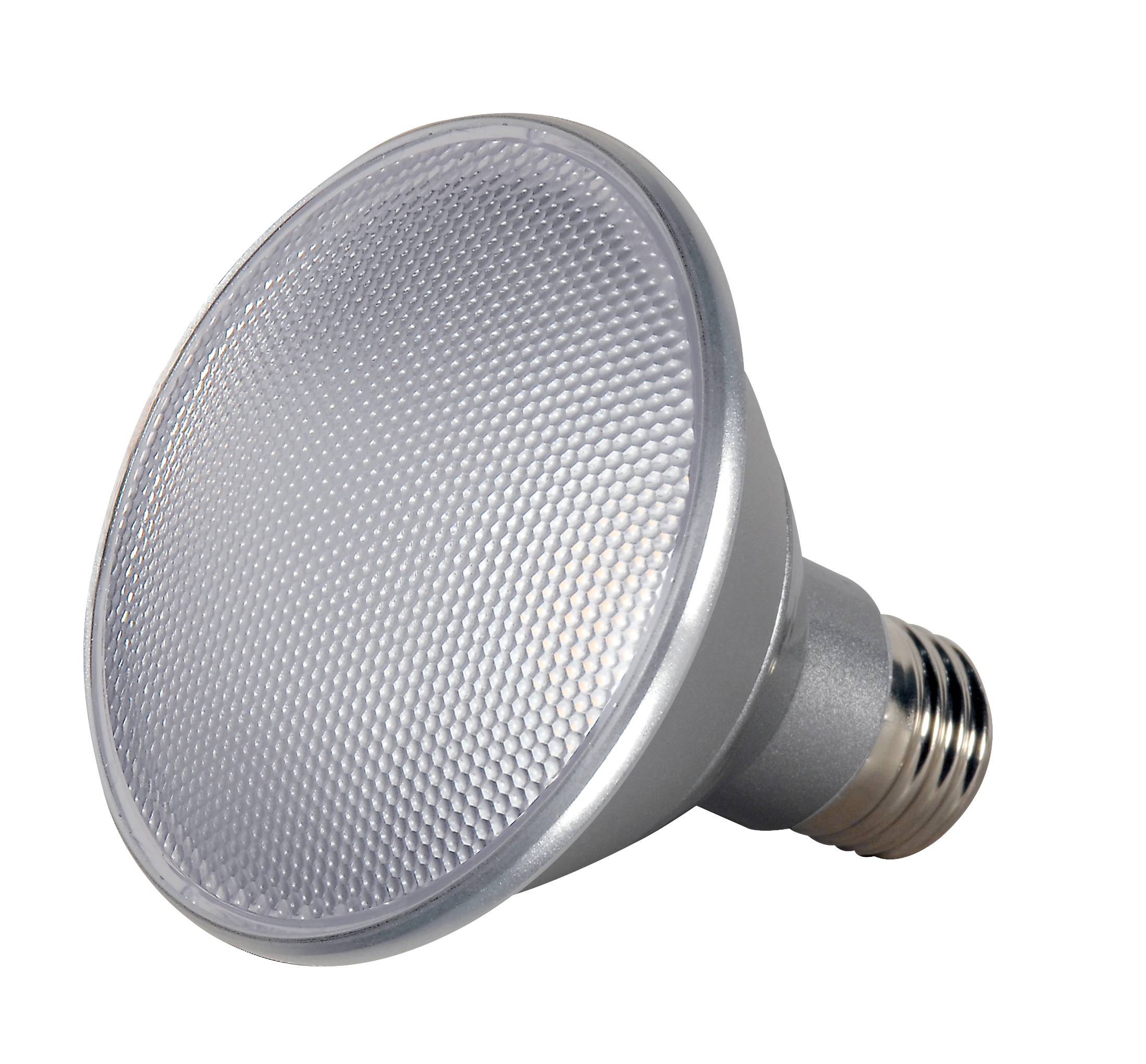 SATCO® S9417 LED Reflective Lamp, 13 W, 50 W Incandescent Equivalent, E26 Medium LED Lamp, PAR30SN Shape, 1000 Lumens