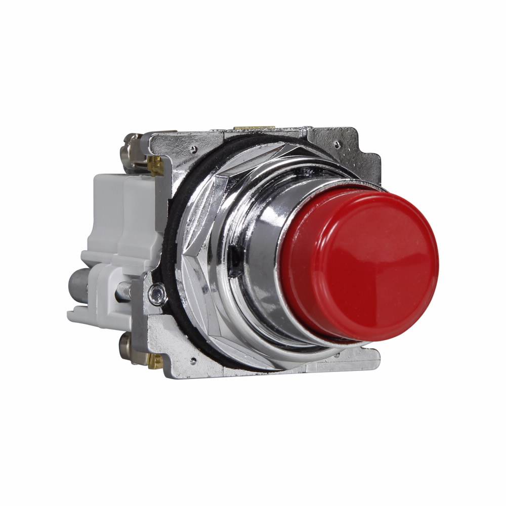 EATON 10250T31R Assembled Heavy Duty Oil/Watertight Non-Illuminated Pushbutton, 30.5 mm, 1NO-1NC Contact, Red