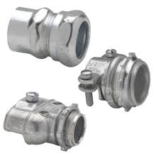 Crouse-Hinds 631 Clamp Connector, 3/4 in Trade, 33/64 to 13/16 in Cable Openings, Steel