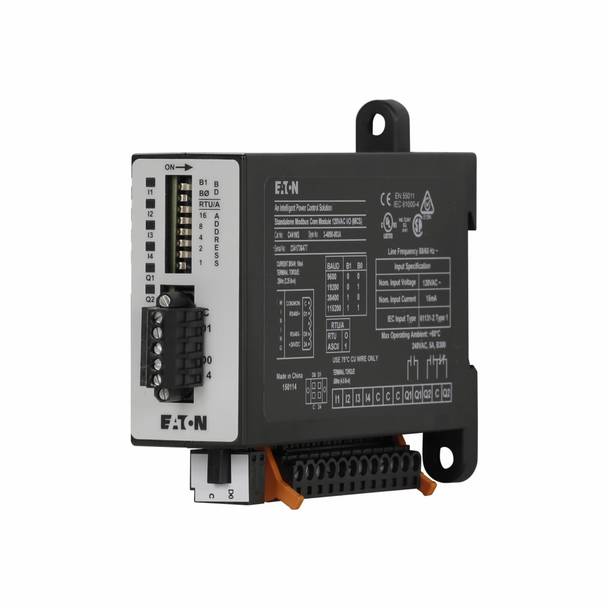 EATON C441NS-ADC 4-Input 2-Output Communication Module Kit, For Use With C441/C440 Motor Insight Motor Protection Relays and S611/S811 Soft Starters, 120 VAC, DIN Rail Mount
