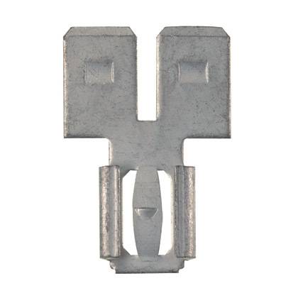 Panduit® Pan-Term® D-250A-C Type D-A Loose Piece Non-Insulated Vibration-Resistant Disconnect Adapter, 2000 VAC, Brass