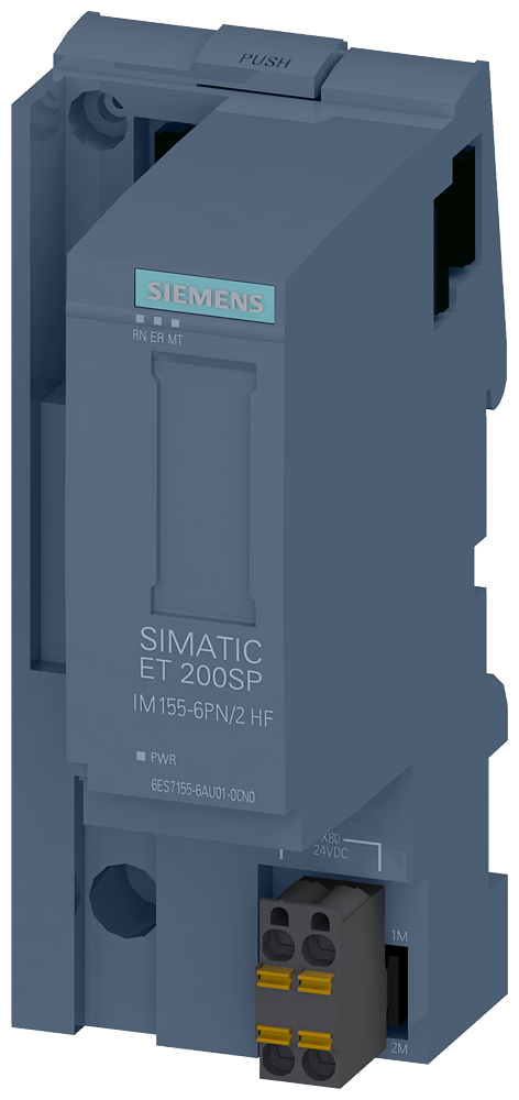 Siemens SIPLUS 6AG11556AU012CN0 ET 200SP PLC Communication Module, 24 VDC, 700 mA, 288 B Input/Output