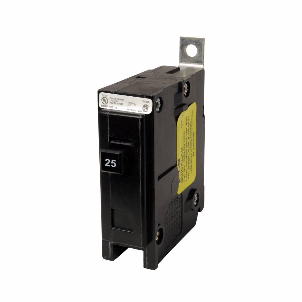 EATON QuickLag® QBHW1025FV Type QBHW Miniature Circuit Breaker, 120/240 ...