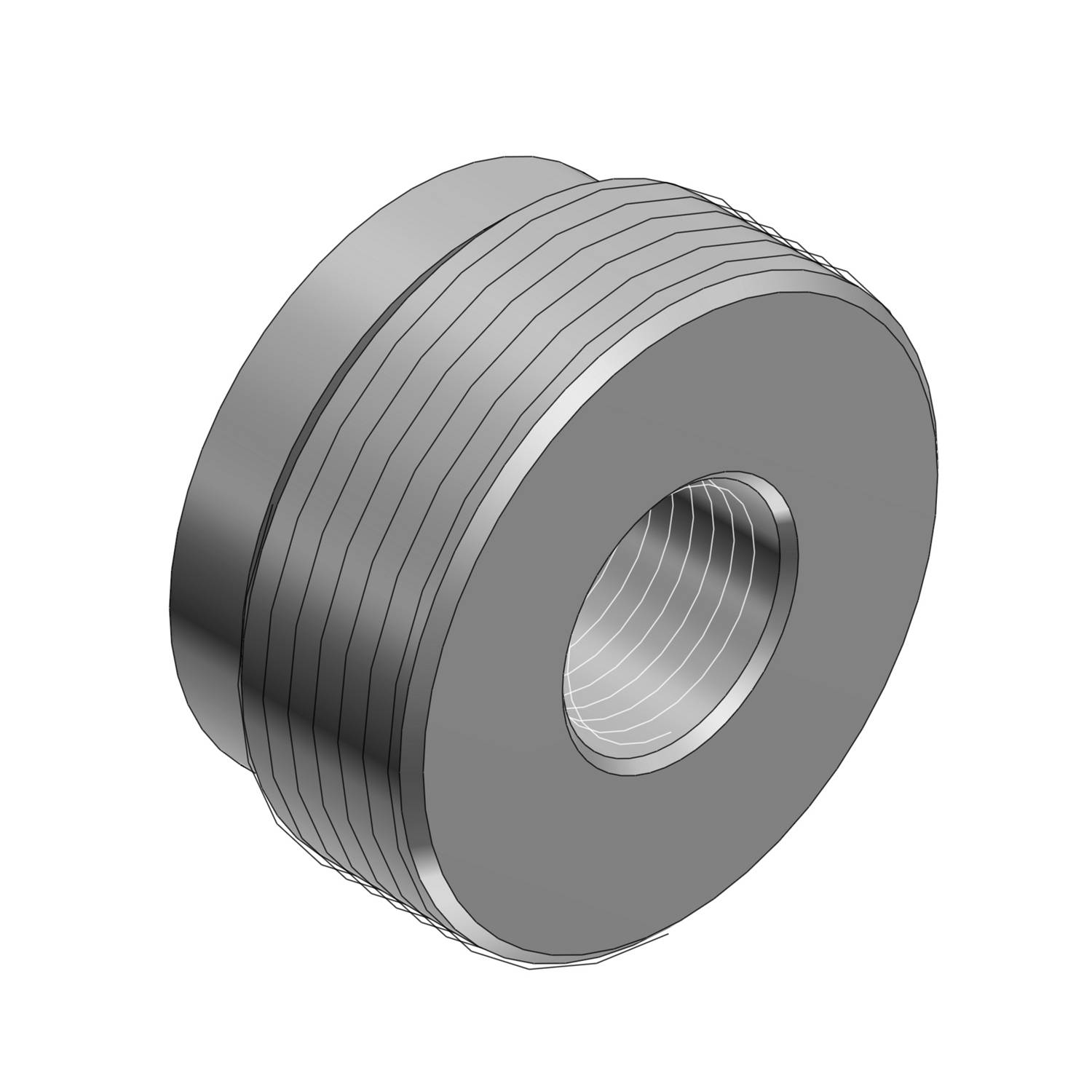 T&B® 606-TB Threaded Conduit Reducer, 1-1/4 to 1 in, For Use With Rigid ...