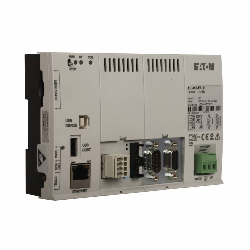 EATON SmartWire-DT® XC-152-E8-11 Compact Programmable Logic Controller, 24 VDC