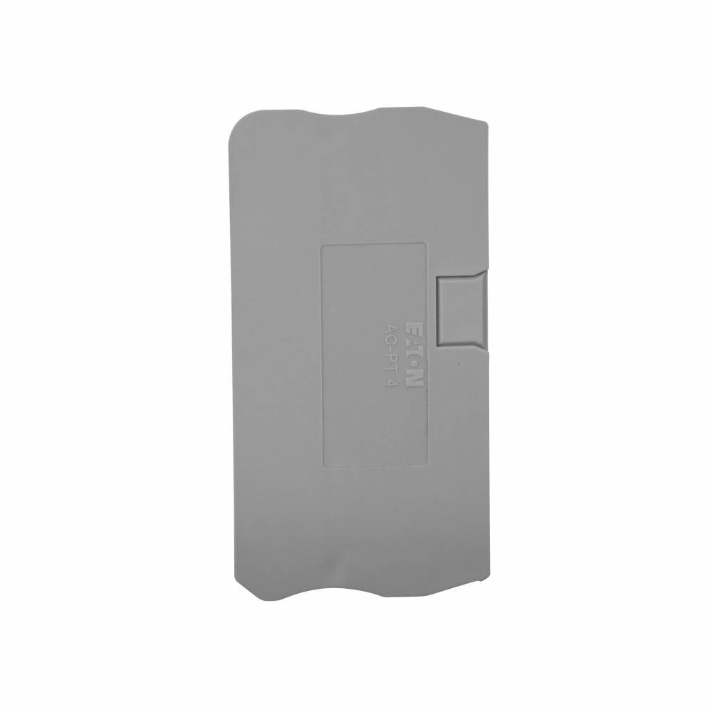 EATON XBACPT4 1-Tier Terminal Block End Cover, For Use With XBPT4/XBPT4PE Terminal Block, Gray
