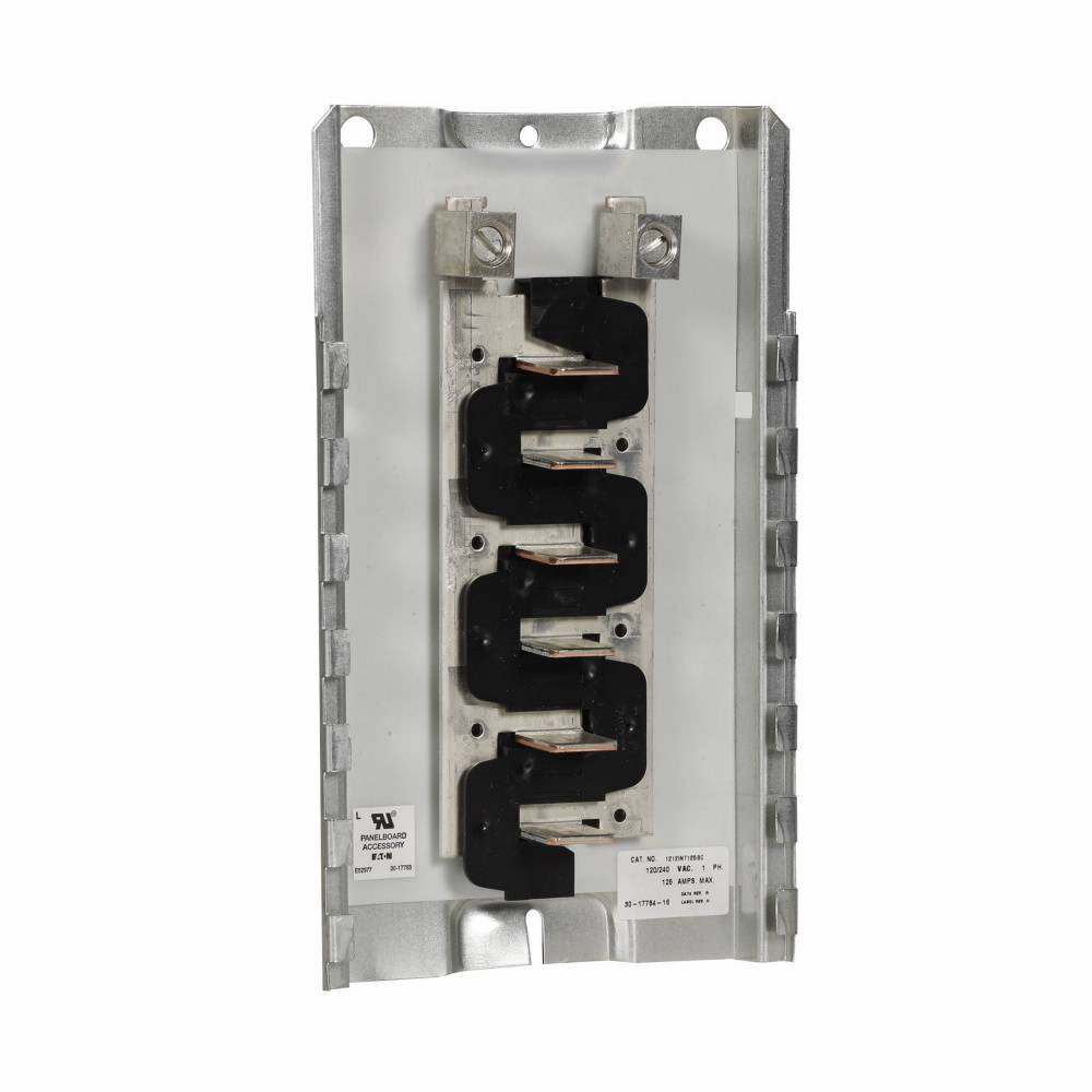 EATON 1212INT125B-1 12-Pole Loadcenter Interior Assembly, 120/240 VAC, 125 A, 1 Phase
