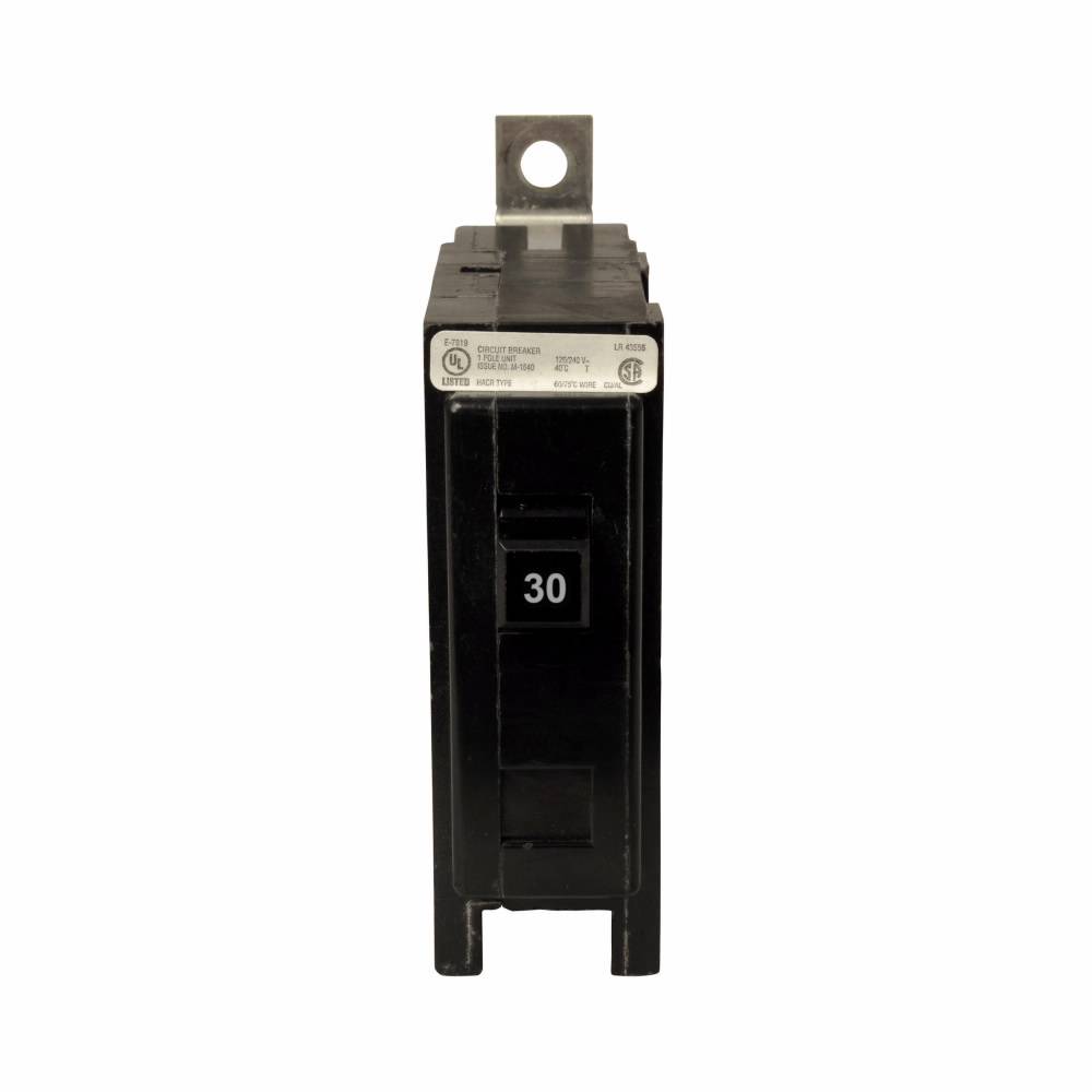EATON QuickLag® QBHW1030 Type QBHW Miniature Circuit Breaker, 120/240 ...