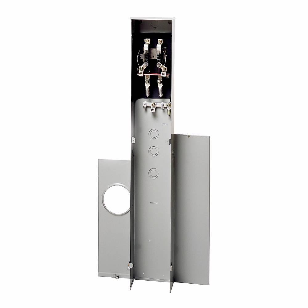 Cutler-Hammer 1006388CH 1-Socket 3-Wire Horn bypass Meter Pedestal, 600 V, 200 A, 1 ph Phase