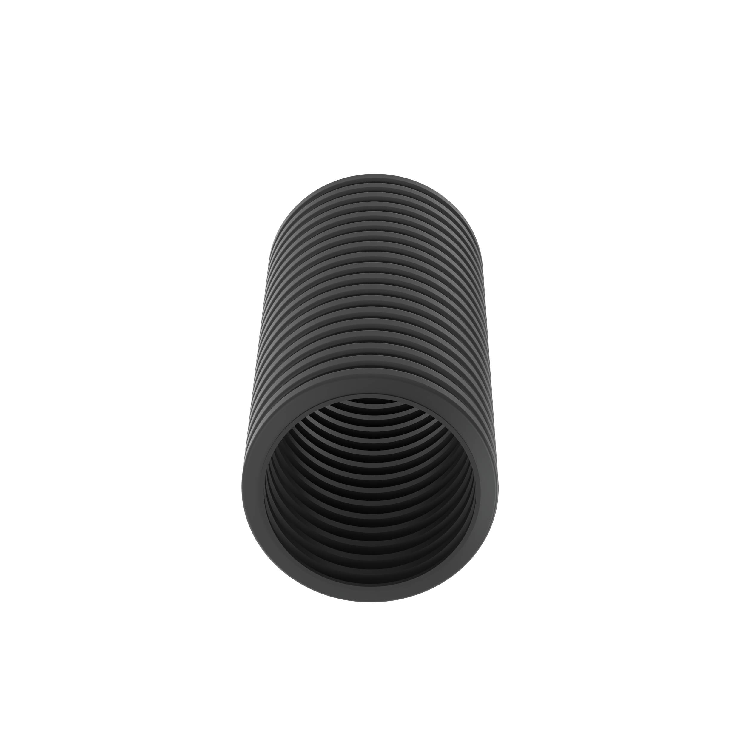 Panduit® CLT100N-125M630 Heat Stabilized Slit Wall Corrugated Loom Tubing, 0.92 in ID x 1250 ft L x 0.008 to 0.03 in THK, Nylon 6, Black