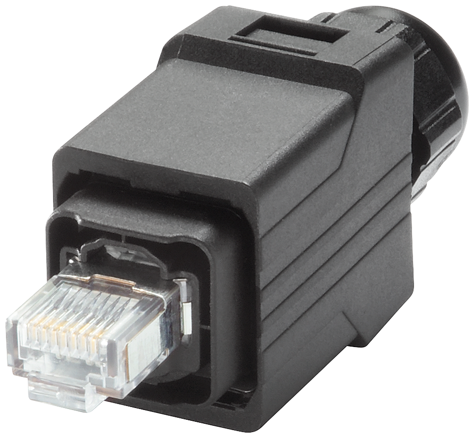 Siemens 6GK19011BB106AA0 Plug-In Connector, RJ-45 Connector, 2 X 2 Twisted Pair Cable, Cat 5