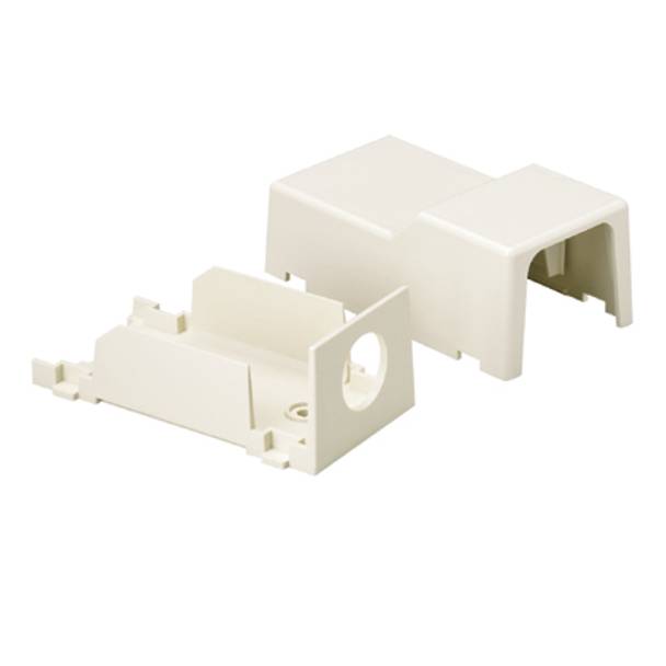 Panduit® CEFXEI-X Power Rated Entrance End/Conduit, For Use With Pan-Way™ LD3, LDPH3, LD5, LDPH5, LD10 and LDPH10 Series Raceways, ABS Plastic, Electric Ivory