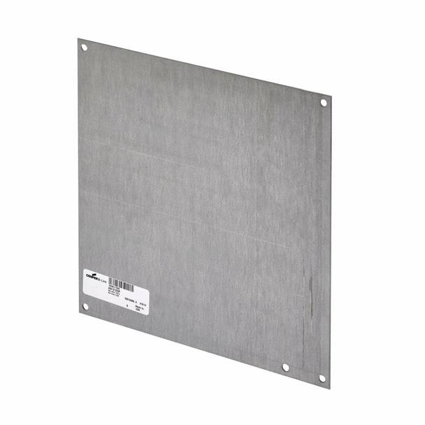 B-Line AW108P Flat Solid Enclosure Panel, 6.87 in W x 8.87 in H, Steel, White