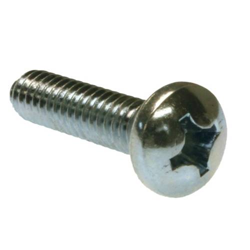 Metallics JPMP100 Machine Screw, 1/4-20, 3/4 in OAL, Steel, Pan Head, Zinc Plated, Phillips® Drive
