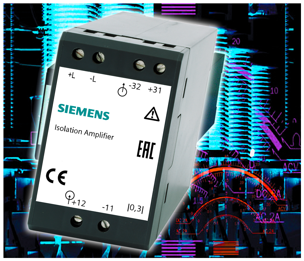 Siemens Simeas T 7KG61311BK14 Transducer, 150 mV Input, 20 mA Output