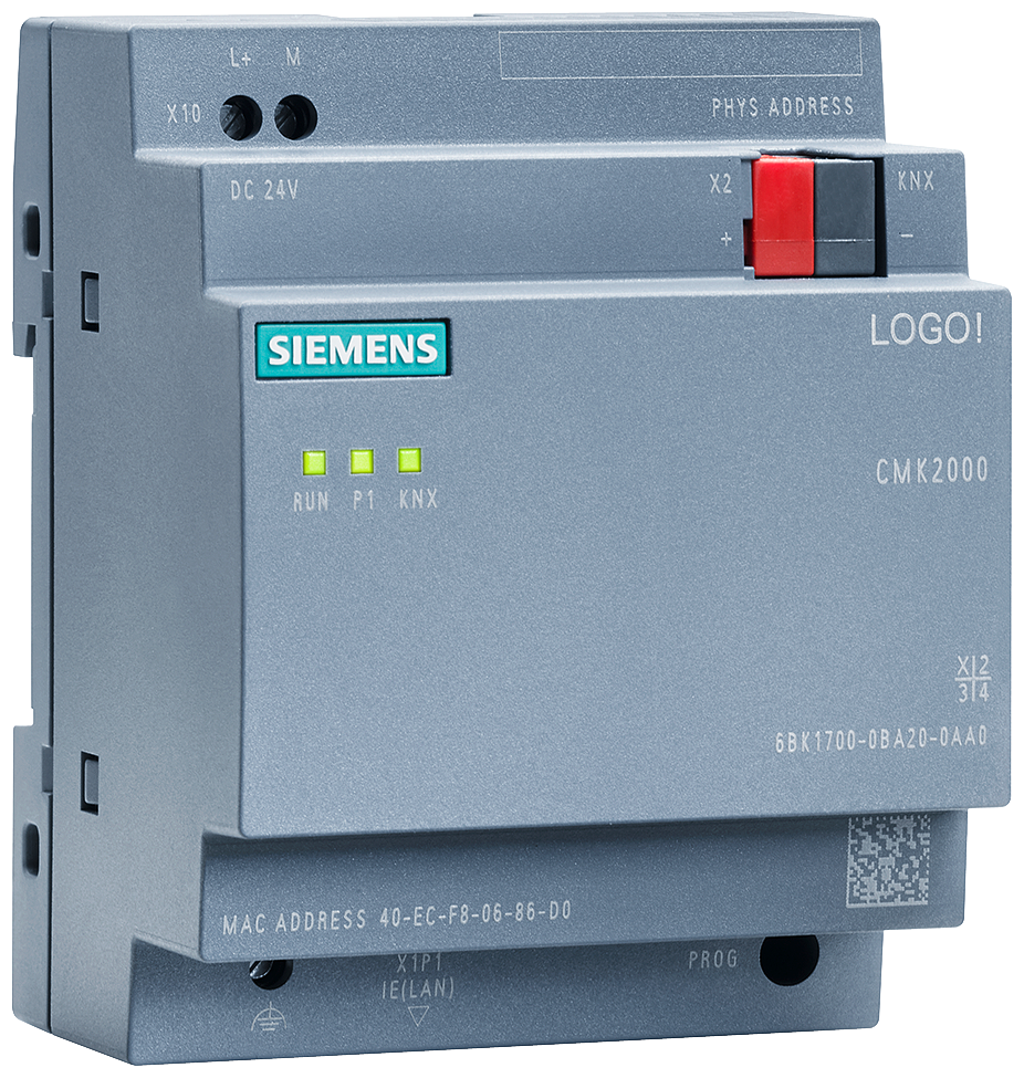 Siemens LOGO! 6BK17000BA200AA0 CMK2000 Communication Module, 24 VDC, 0. ...