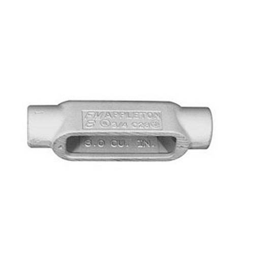 Appleton® UNILETS™ C18 Type-C Conduit Outlet Body, 1/2 in Hub, Form 8 Form, 5 cu-in Capacity, Grayloy Iron, Triple Coated