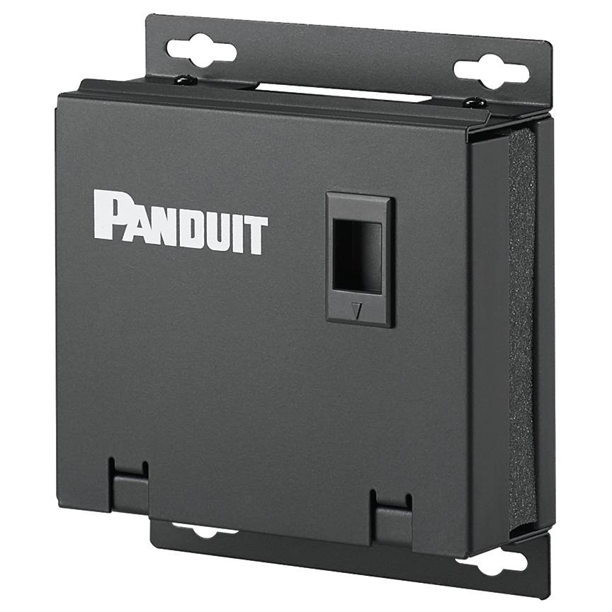 Panduit® PanZone™ CPB6BL 6-Port Consolidation Point Box, 7 in W x 6.99 in D x 2.48 in H, Steel