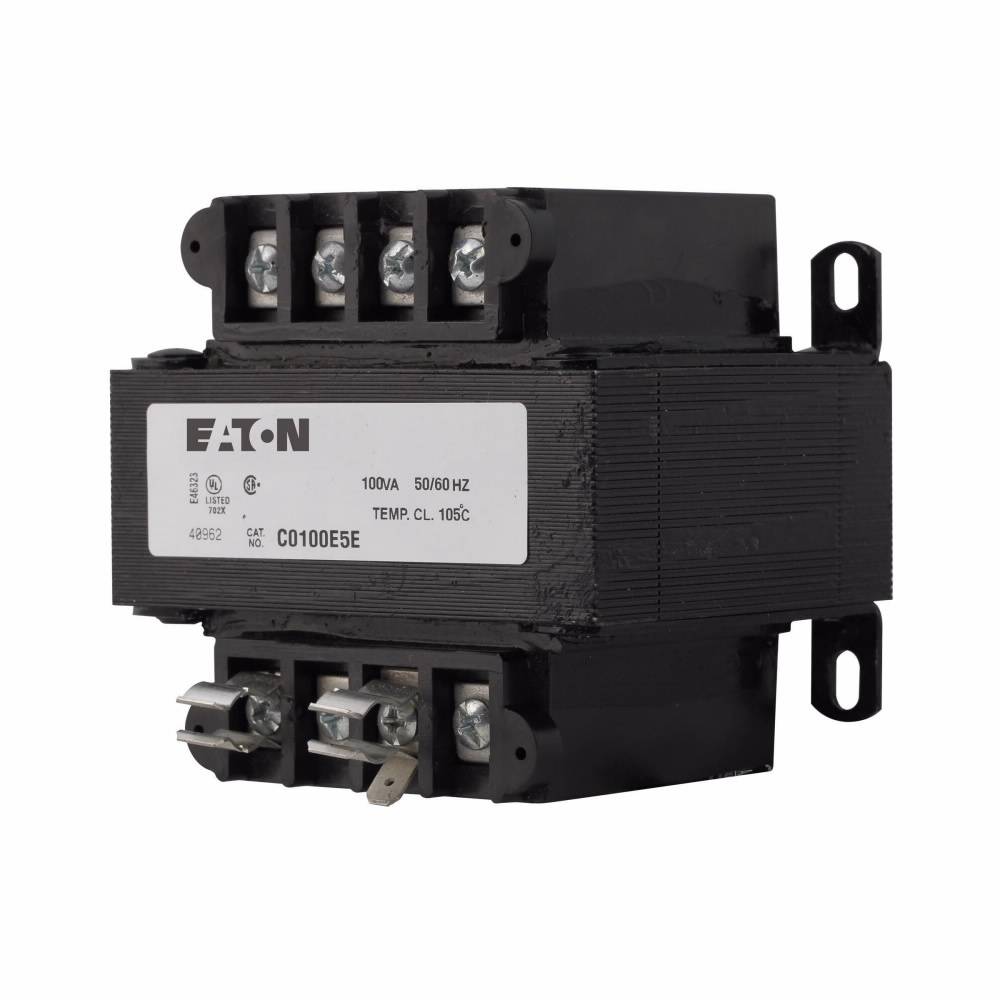 EATON C0150E3A Type MTE Control Transformer, 208/277 V Primary, 120 V Secondary, 150 VA Power Rating, 50/60 Hz, 1 ph Phase