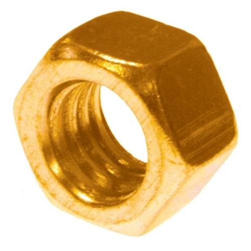 Metallics JN159BR Hex Nut, #6-32, Brass, Brass, Right Hand Thread
