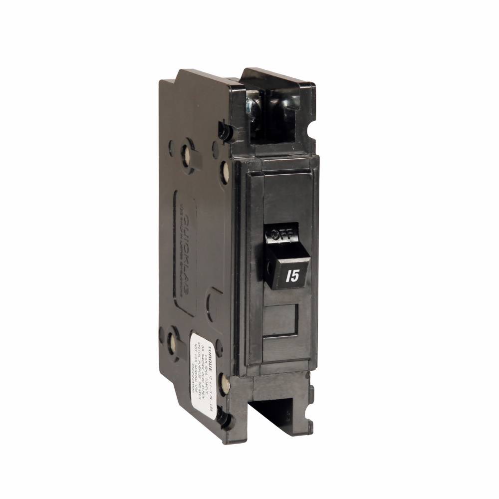 EATON QuickLag® QC1015V Type QC Miniature Circuit Breaker, 120/240 VAC ...