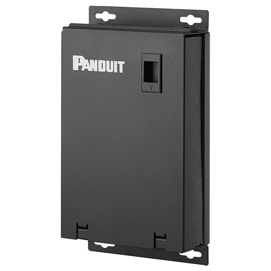 Panduit® PanZone™ CPB12BL 12-Port Consolidation Point Box, 11.3 in W x 7.15 in D x 2.48 in H, Steel