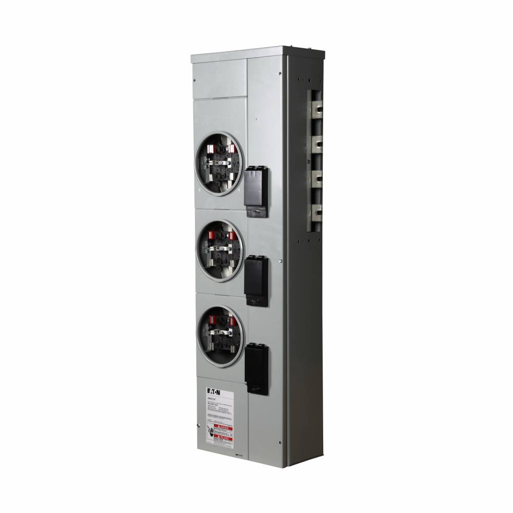 EATON 3MM312RC2AB 3-Meter 5-Jaw A-B Phase Multiple Metering Meter Stack ...